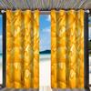 Cortinas Pretas Personalizadas para Varanda com Pintura Fluida em Aquarela Sete Cores para Uso Externo, Serviço de Dropshipping Disponível