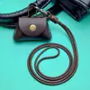 Bolsa para Monedas de Cuero PU en Stock, Mini Bolsa de Almacenamiento Pequeña para DIY, Colgante, Llavero Creativo, Accesorio, Regalo Pequeño