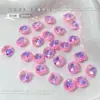 Acessórios para Nail Art Diamante Aurora Mocha Quadrado Gordo Fundo Pontudo Cor Macaron Cor Doce Acessórios Diamante para Nail Art de Vidro Atacado