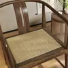 Cojín de Silla Universal para Cuatro Estaciones Estilo Chino Nuevo, Cojín de Silla Tejido de Bambú, Antideslizante Tatami Silla de Comedor Taburete Cojín Imitación Lino para Verano