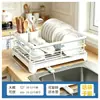Escurridor de Platos para Encimera Organizador de Tazones para Fregadero Estante Escurridor de Platos Caja de Almacenamiento para Tazones y Platos