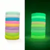 Pulseiras de Cor Sólida em Estoque, Pulseiras de Silicone Luminosas, Embossadas para Grupos Jovens e Estudantis, Pulseiras de Cor Sólida com Anéis de Luz