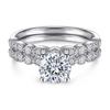 Juego de Anillos de Plata de Ley S925 Europeo y Americano para Mujer, Juego de Anillos de Combinación de Alta Gama, Juego de Anillos de Boda de Tres Piezas