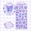 Auténticos Pegatinas de Fieltro de Dibujos Animados Kuromi My Melody Kitty Cat Cinnamoroll Pegatinas de Decoración para Diario Materiales para Manualidades