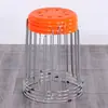 Taburete Redondo para el Hogar, Taburete de Plástico Reforzado, Taburete de Plástico Engrosado para Adultos, Mesa de Comedor, Oficina Comercial, Taburete de Puesto, Simple y Moderno
