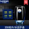 Vaso de Agua de Vidrio Luminarc, Vaso Recto Colorido, Azul Hielo 350ml, Rosa Hielo Vaso Doméstico para Bebidas Lácteas