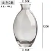 Vaso mini de vidro dourado de luxo leve estilo francês vaso para arranjo de flores hidropônicas transparente estilo ins ornamentos de decoração de mesa