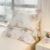 Juego de Falda de Cama Acolchada Estampada 100% Algodón Falda de Cama Engrosada Cubre Cama Funda Nórdica Ropa de Cama Individual Doble Comercio al por Mayor