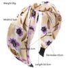 Nuevo aro para el pelo de ala ancha de tela estampada de verano bohemio para mujer, accesorios para el pelo de viaje hermosos de alta gama a la moda
