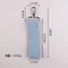 Estilo Coreano Estilo Ins Color Sólido Lona Colgante Llavero DIY Colgante Llavero Equipaje Pegatina de Nombre Correa Corea del Sur