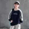 Roupas infantis, moletom de outono para meninos, novo estilo 2026, para crianças maiores, coleção primavera e outono, blusa estilosa e legal para meninos, moda de outono da moda