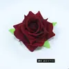 Cabeza de Rosa de Terciopelo Sintético DIY Flor Artificial Adornos de Decoración para el Hogar y Bodas Flor Artificial Terminada de Gama Alta Venta al por Mayor