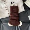 Novedad Otoño/Invierno y2k Calcetines de Punto Versátiles hasta la Pantorrilla Calentadores de Piernas con Logo Metálico para Mujer Otoño/Invierno Combinar con Zapatos Peludos Botas de Nieve