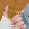 Tobillera con Colgante de Corazón de Melocotón Colorido Estilo Ins Europeo y Americano, Nueva Moda Elegante para Mujer, Tobillera Simple Versátil