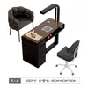 Juego de mesa y silla para manicura, precio especial, económico, individual o doble, multifuncional, lujo ligero, estilo retro, simple, mesa de manicura color crema