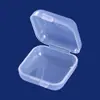 Caixa de Armazenamento Transparente para Joias Multifuncional Mini Armazenamento Caixa para Tampões de Ouvido Portátil Armazenamento de Anéis Brincos Colares Material