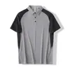 Nova Camisa Polo Masculina de Manga Curta de Verão, Casual Versátil Masculina com Gola, Camiseta Masculina de Manga Curta Sem Ferro