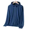 Cantidad de Corriente Ropa con Protección Solar de Seda de Hielo Estilo Pareja Verano Ropa Transpirable Anti-UV para Hombres y Mujeres UPF50+ Ropa de Pesca Chaqueta