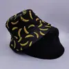 Chapéu de Pescador Casual Europeu e Americano com Estampa de Frutas para Viagem ao Ar Livre, Chapéu Bucket Moderno, Chapéu de Sol Europeu e Americano com Proteção Solar