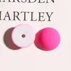 Macaron Coreano Elegante Cor Pura Borracha Fosca Meia Pílula Patch Brincos DIY Adorno de Cabeça Capa de Celular Acessórios Material