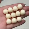 Cuentas con Forma de Durazno de Fruta Marfil con Agujeros Izquierdo y Derecho para Manualidades DIY, Cuentas para Rezar Budistas, Accesorios de Joyería, Cuentas Espaciadoras, Pulseras Tejidas a Mano
