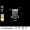 Pantalla con Cabezal de Lámpara Completo, Lámpara de Mesa DIY, Lámpara Colgante con Interruptor, Pantalla Reemplazable, Carcasa de Repuesto, Vidrio Transparente Gris Espesado