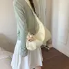 Bolso de hombro simple y elegante para mujer de moda, bolso tote para estudiantes universitarios para la clase, bolso cruzado casual y elegante