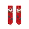 Calcetines de Navidad para Mujer, Calcetines Gruesos Cálidos de Felpa de Coral para Otoño e Invierno, Calcetines Rojos para Dormir, Calcetines para el Hogar