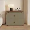 Novo modelo 2026, sem necessidade de instalação, simples, estilo vintage creme, moderno minimalista, mesa de cabeceira para quarto, feita de madeira