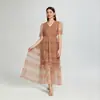 2026 Nuevo Estilo Estilo Socialité Comercio Exterior Transfronterizo Ropa para Mujer Lujo Ligero Temperamento Cuello en V Sensación de Alta Gama Forma de Pera Francesa Falda de Pastel