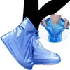 Cubrezapatos Impermeable Grueso Antideslizante Resistente al Desgaste para Lluvia con Cremallera de PVC para Hombres y Mujeres