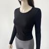 Camiseta deportiva adelgazante ajustada de manga larga para mujer, ropa para correr, entrenamiento, fitness, ropa de yoga, ropa profesional para pilates, ropa exterior de otoño.
