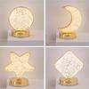 Luz Noturna Explosões Transfronteiriças Lâmpada de Mesa Decorativa Lâmpada de Atmosfera para Quarto Lâmpada de Mesa de Cabeceira Senso Avançado Presente Criativo Lâmpada de Palmas