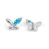 Pendientes de Titanio F136 Ojo de Caballo Mariposa Zirconia 5A Joyería para Piercing de Aleación de Titanio G23 Clavos para Hueso de la Oreja Clavos Cocleares Clavos para Labios