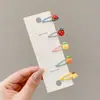 Pinza lateral fresca y dulce en forma de estrella, pinza para el cabello de alta gama estilo dopamina, accesorio para el cabello de pinza para flequillo exquisito y simple