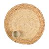 Amazon Más Vendido Esterilla Tejida de Cáscara de Maíz y Hierba Acuática Esterilla de Mesa de Jacinto de Agua Natural Ecológica Esterilla Decorativa para el Hogar