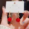 Popular no TikTok Mesmo Estilo Exquisito Feminino Micro-incrustado Dupla Utilização Pérola Zircônia Argola de Orelha Moda Feminina Leve Luxo Brincos Elegantes
