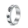 Remate a Mitad de Precio Amazon Joyería para Decomprimir Animal Pequeño Tortuga Anillo Giratorio de Acero de Titanio Joyería para Pareja Hombres y Mujeres