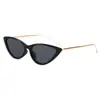 Gafas de Sol Triangulares Ojo de Gato Retro Europeas y Americanas Montura Pequeña Metálica Estilo Coreano Modernas Gafas Populares de Internet Calle Hip-Hop Salto de Dado