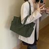 Bolso de hombro de pana sencillo e informal de moda, nuevo bolso de mano de otoño 2024, bolso cruzado para estudiantes y mujeres.
