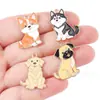 Acessórios fofos de cachorrinho transfronteiriços mais vendidos Pingente de colar de liga DIY Corrente de celular Chaveiro Ornamento artesanal