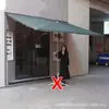 Sombrillas de Sol, Parasoles Inclinados para Puestos, Sombrillas Comerciales para Tiendas, Marquesinas para la Lluvia Frente a Tiendas, Protección Solar de Pared para Fachadas de Tiendas
