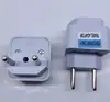 Adaptador de Tomada de Viagem de 2 Pinos para Brasil, Conversor de Soquete Universal para Viagem