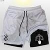 Pantalones Cortos de Doble Capa Explosivos para Hombre con Estampado 2D de Anime AliExpress, Pantalones de Entrenamiento Sueltos, Pantalones Deportivos