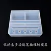 Moldes de Resina Epóxi, Moldes de Caixa Organizadora Porta-Canetas, Enfeites de Suporte para Celular Multiespecificação, Moldes de Suporte de Exibição Decoração de Escritório
