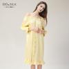 Bata de Noche de Seda Estilo Francés para Mujer de Primavera y Verano, Vestido Holgado y Cómodo de Seda 100% de Alta Gama, Bata para Estar en Casa