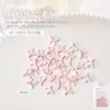 Joias para Nail Art Coração Fita Laço Flor Rasteirinhas Coração de Pêssego Cor de Pele Resina Decoração de Unha Usável 50 Peças