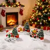 Árbol de Navidad Resina Muñeco de Nieve Anciano Adornos Decoración de Escritorio para el Hogar Adornos Navideños Adornos de Atmósfera Creativa