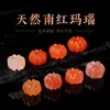 Ágata Roja del Sur Flor de Hielo Cuentas Sueltas Cristal Natural Cuentas Calabaza Pulsera de Cuentas Accesorios para Joyería DIY Más Vendido en Transmisión en Vivo