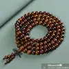 Pulseiras de Madeira Huanghuali Atacado com 108 Contas para Homens e Mulheres, Feitas de Madeira Velha, Contas de Oração de Madeira de Rosewood, Venda Direta do Fabricante
